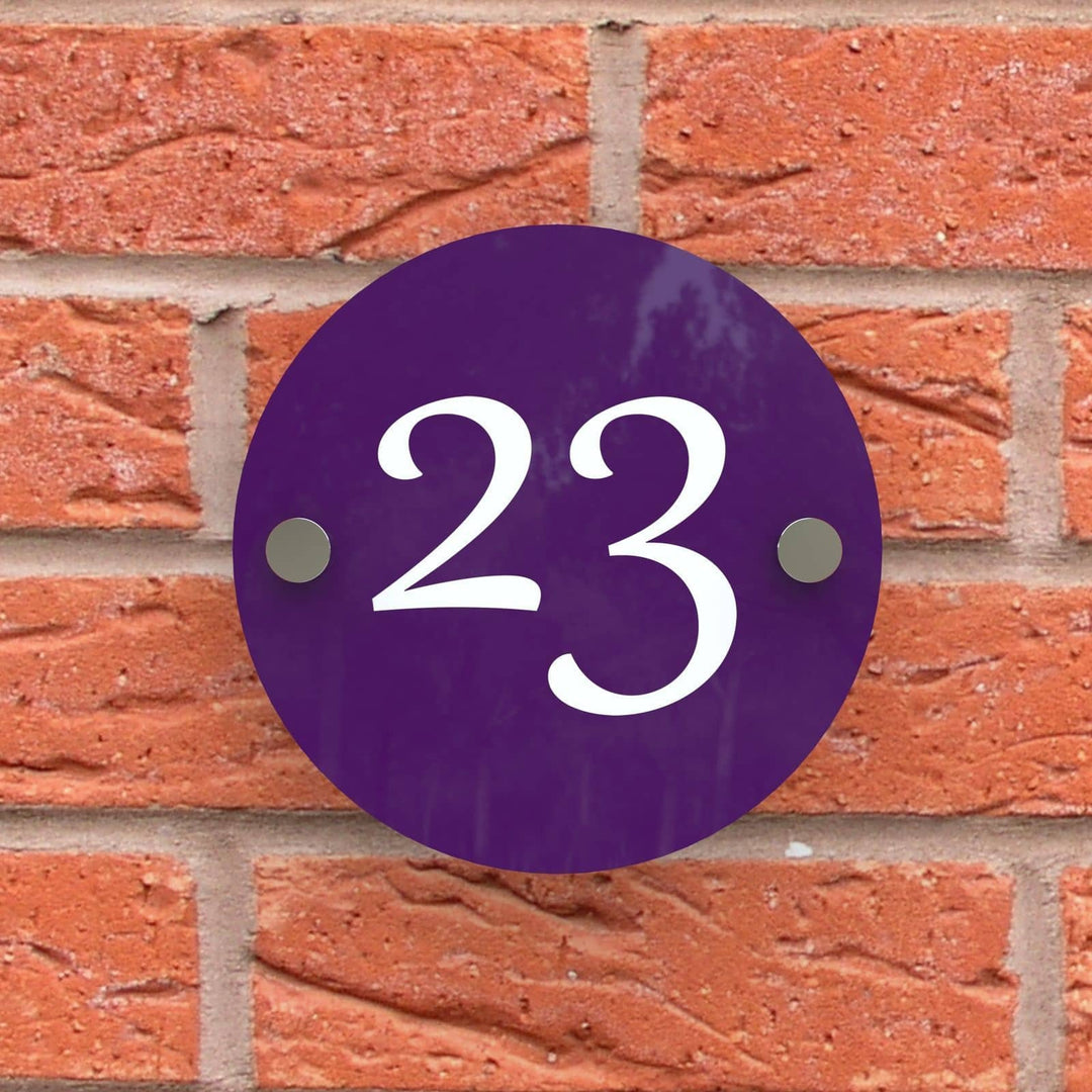 Round Acrylic House Sign Displaypro 7