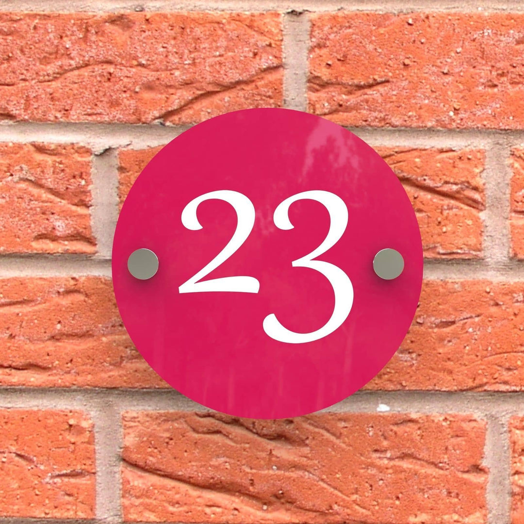 Round Acrylic House Sign Displaypro 9