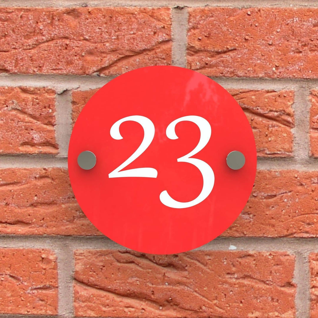 Round Acrylic House Sign Displaypro 8