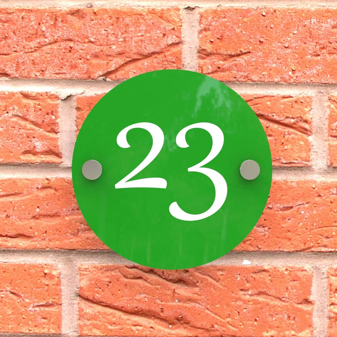 Round Acrylic House Sign Displaypro 3