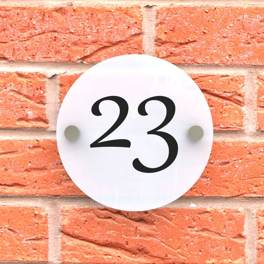 Round Acrylic House Sign Displaypro 6