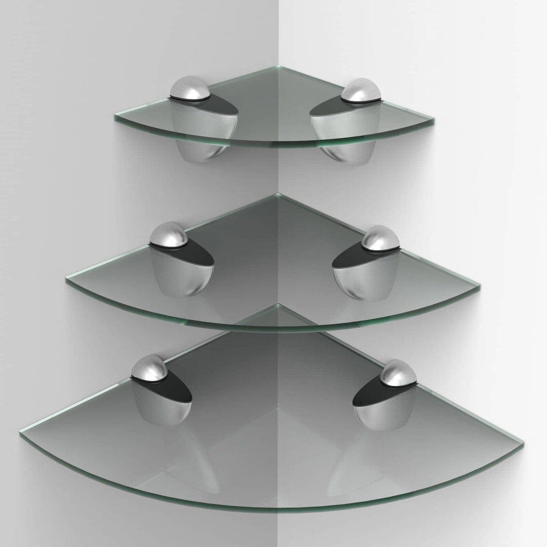 Acrylic Corner Shelves - Set of 3