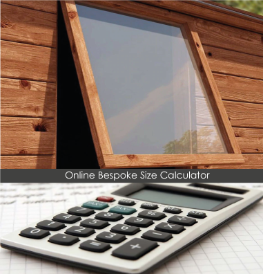 shed window online calculator
