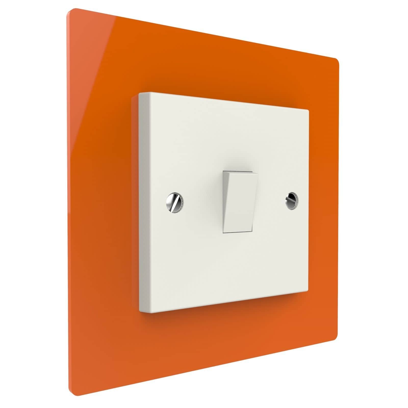 Single Light Switch Surrounds by Displaypro Ltd Various colours