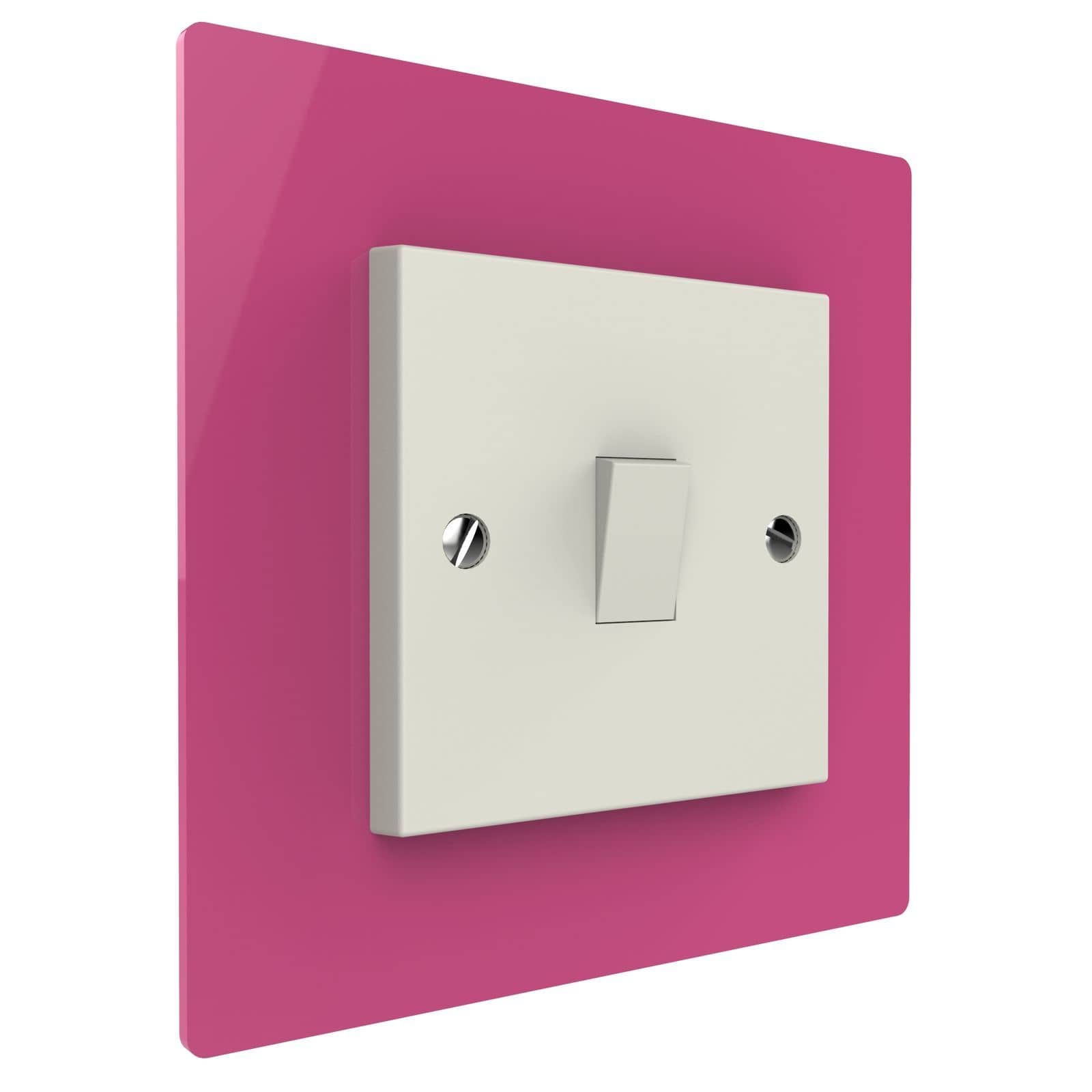 Single Light Switch Surrounds by Displaypro Ltd Various colours