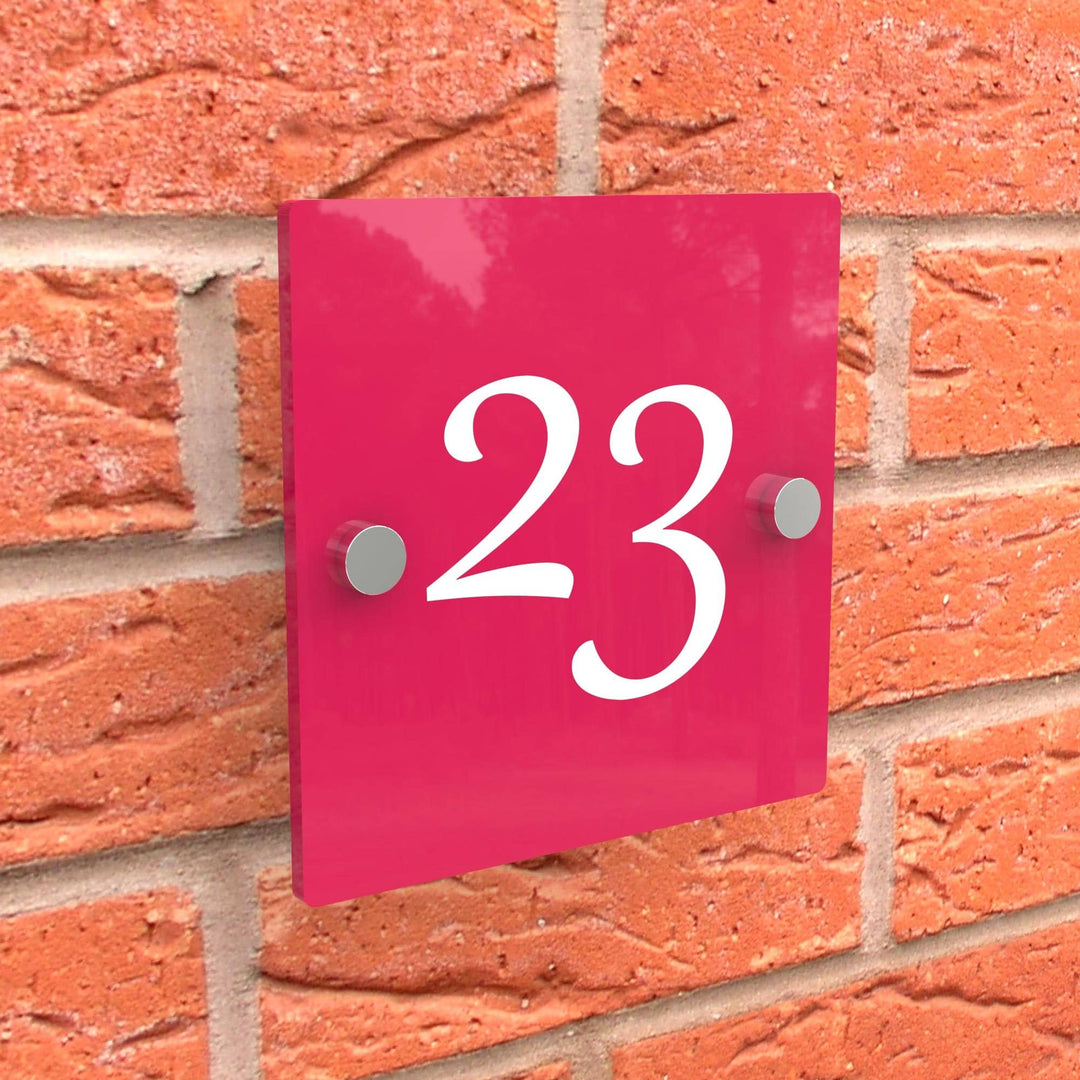 Square Acrylic House Sign Plaque Displaypro 7