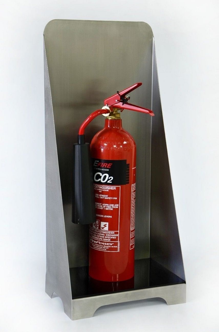 Stainless-Steel Fire Extinguisher Stand Displaypro