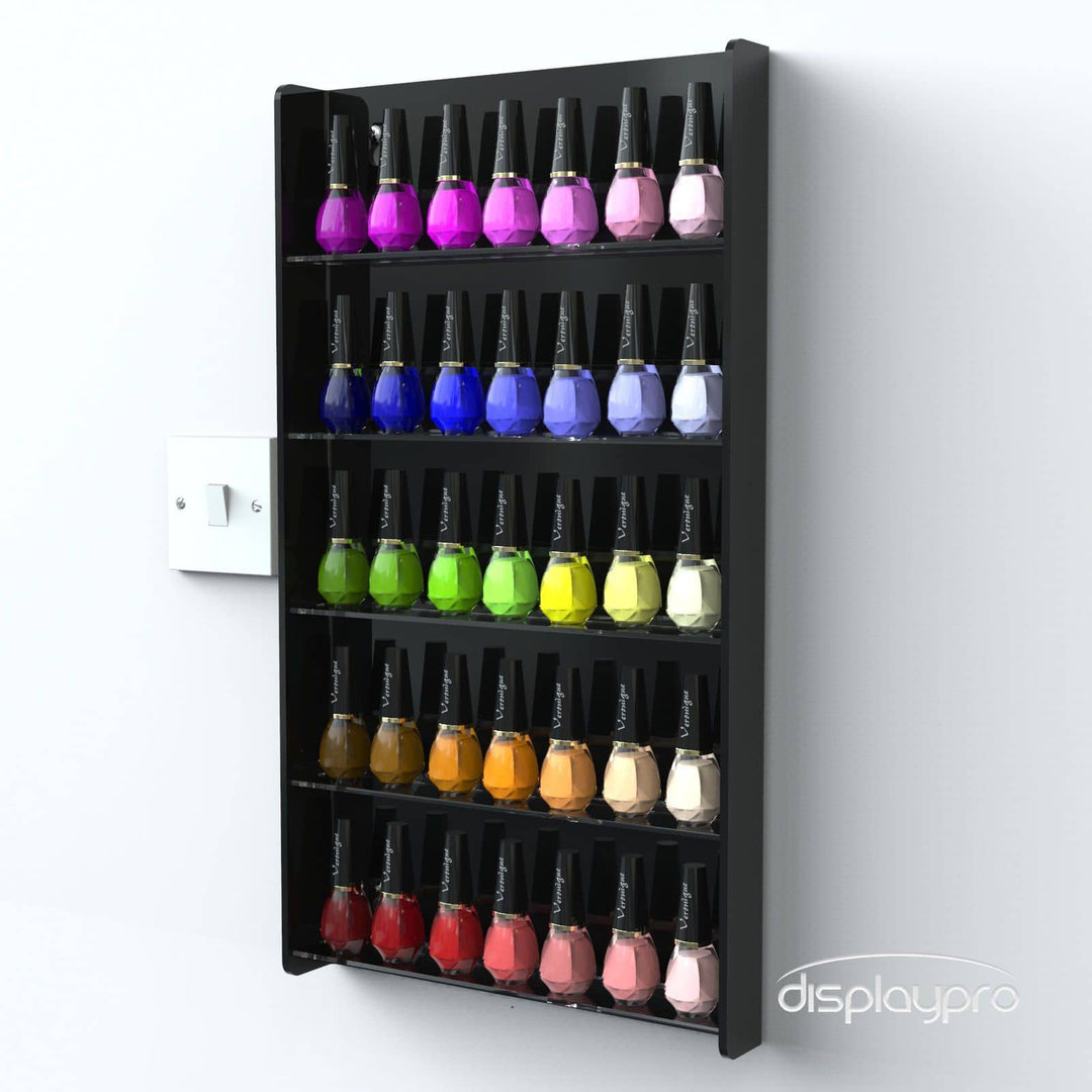 Wall Mounted Nail Polish Stands