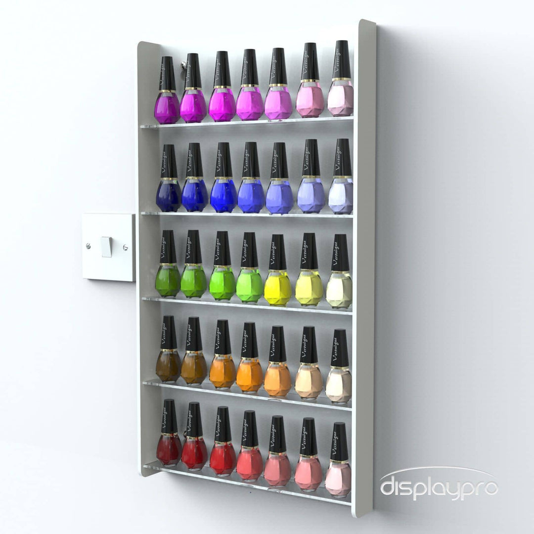 Wall Mounted Nail Polish Stands