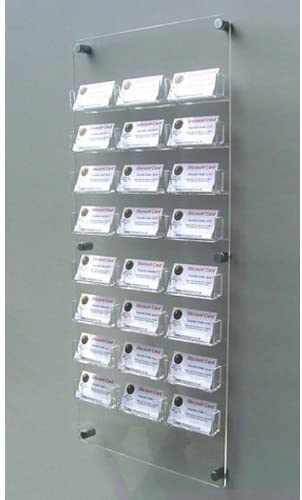 Multi Bay Wall Mounted Business Card Holders