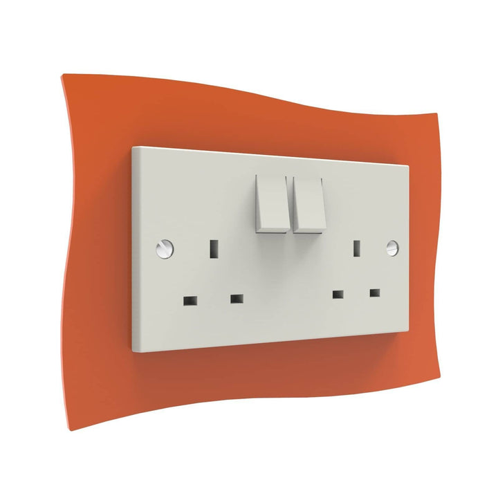 Wave Double Light Switch Surrounds Displaypro 8