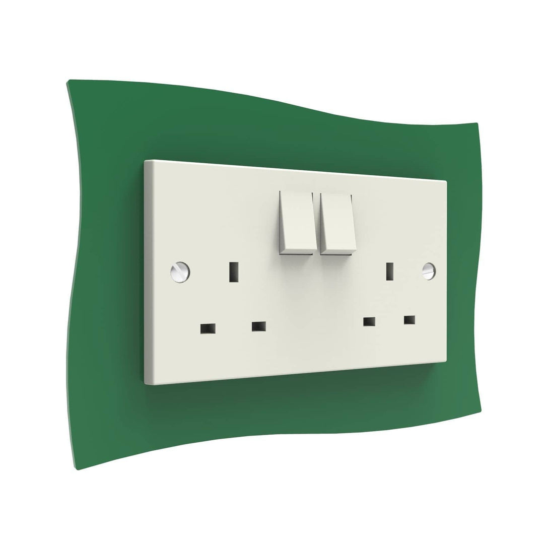 Wave Double Light Switch Surrounds