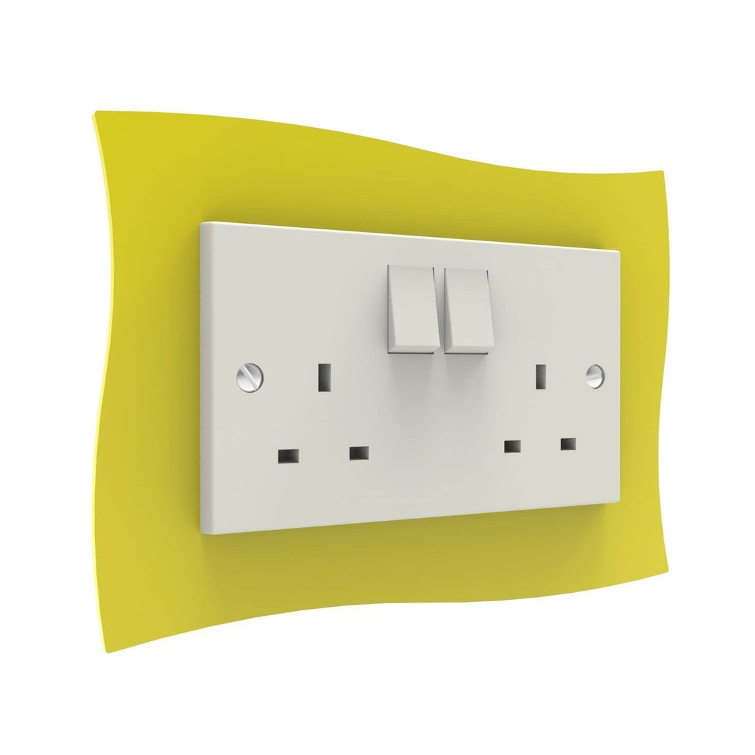 Wave Double Light Switch Surrounds Displaypro 7