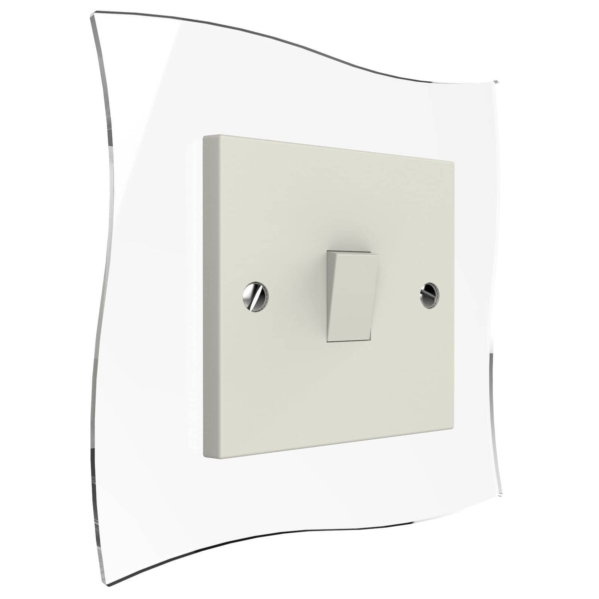 Wave Single Light Switch Surrounds Displaypro